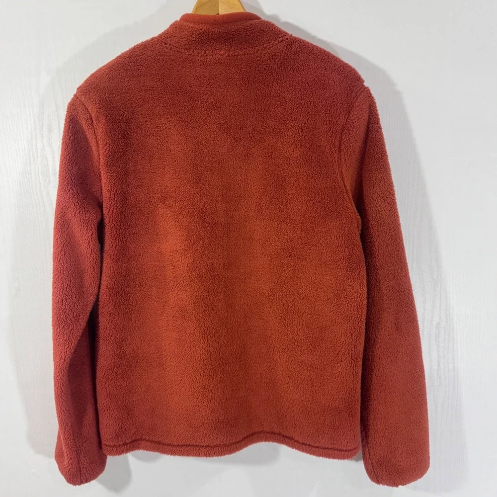 Champion C9 Half Zip Pullover Fleece Jacket Mens Size Large Sherpa‎ Rust Orange